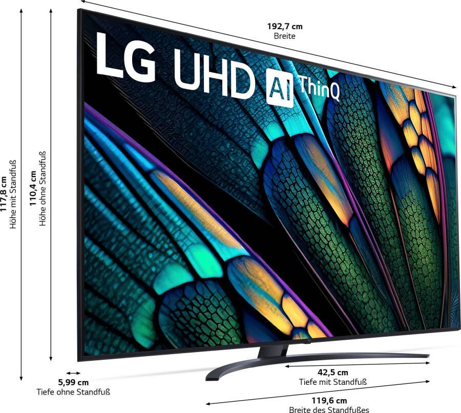 LG Led-TV 86UR81006LA 218 cm 86" 4K Ultra HD Smart TV UHD α7 Gen6 4K AI-Processor HDR10 AI Sound Pro AI Brightness Control - Foto 5
