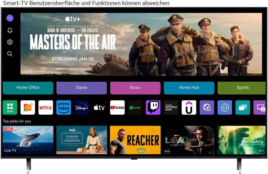 LG QNED-tv 217 cm 86" 4K Ultra HD Smart TV