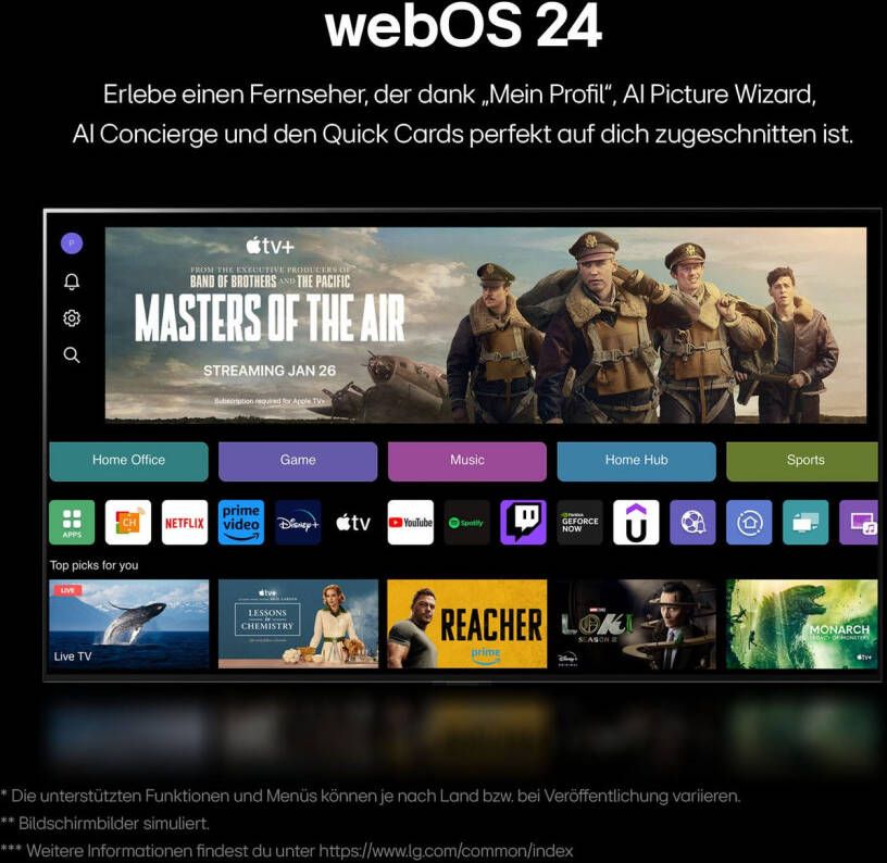 LG QNED-tv 65QNED80T6A 164 cm 65" 4K Ultra HD Smart TV