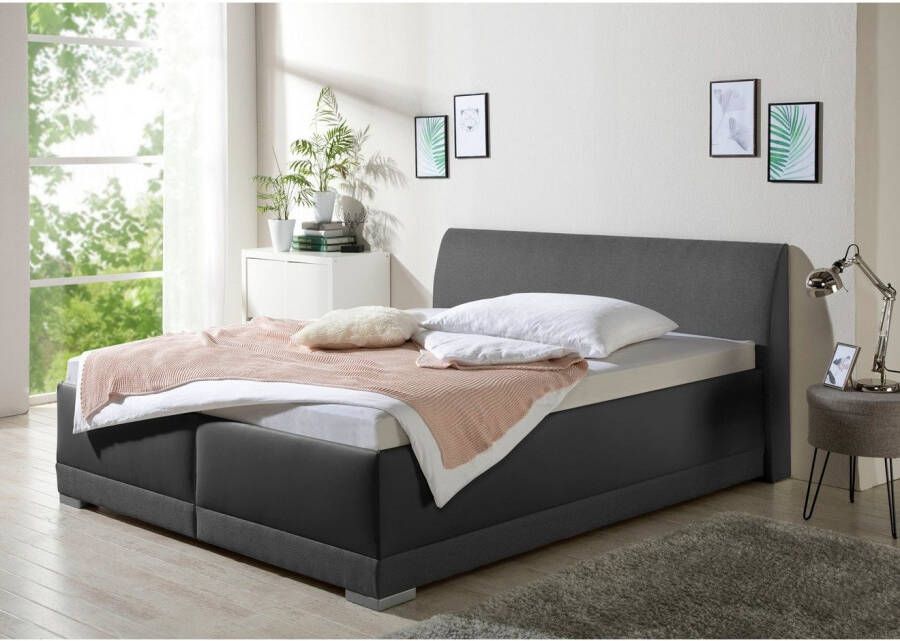 Maintal Gestoffeerd bed Makana met bedlade ook beschikbaar in h4