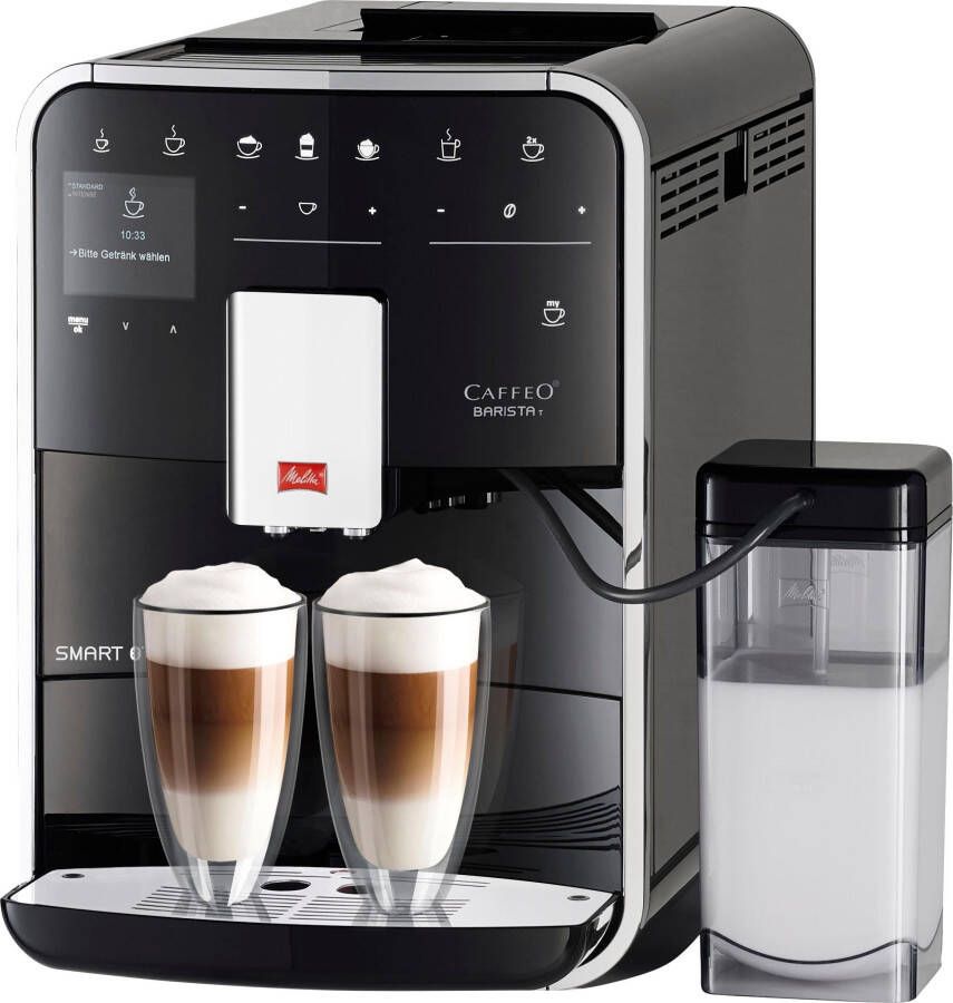 Melitta Volautomatisch koffiezetapparaat Barista T Smart F 83 0-102 zwart 4 gebruikersprofielen & 18 koffierecepten naar origineel italiaans recept