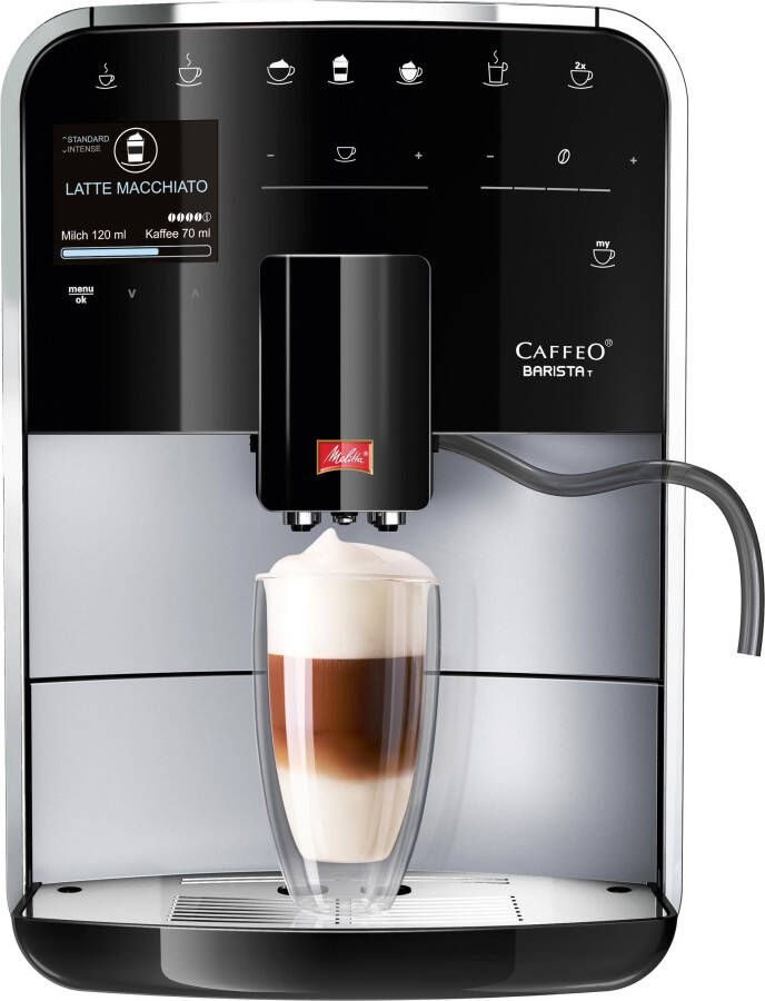 Melitta Volautomatisch koffiezetapparaat Barista T Smart F831-101 4 gebruikersprofielen & 18 koffierecepten naar origineel italiaans recept