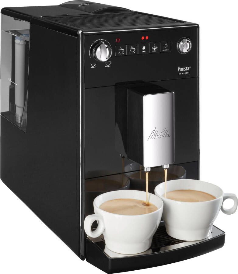 Melitta Volautomatisch koffiezetapparaat Purista F230-102 zwart Favoriete koffie-functie compact & extra geruisloos