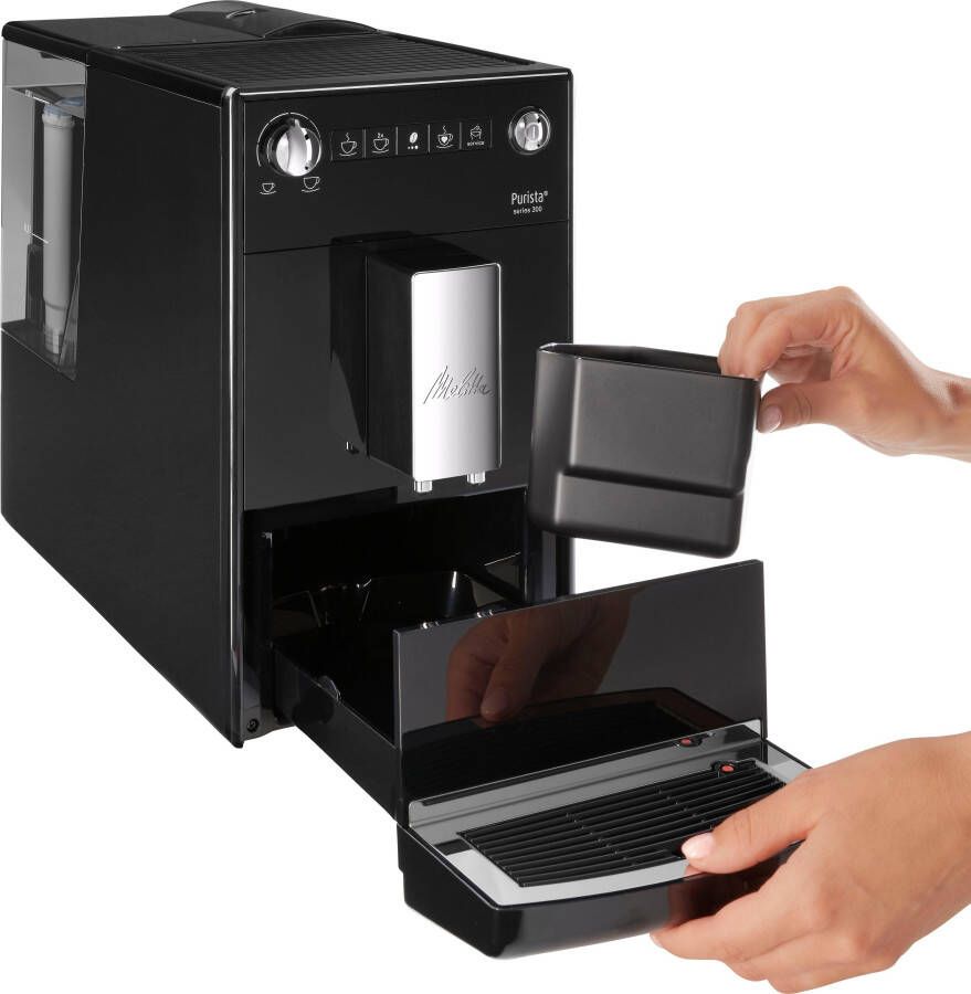 Melitta Volautomatisch koffiezetapparaat Purista F230-102 zwart Favoriete koffie-functie compact & extra geruisloos