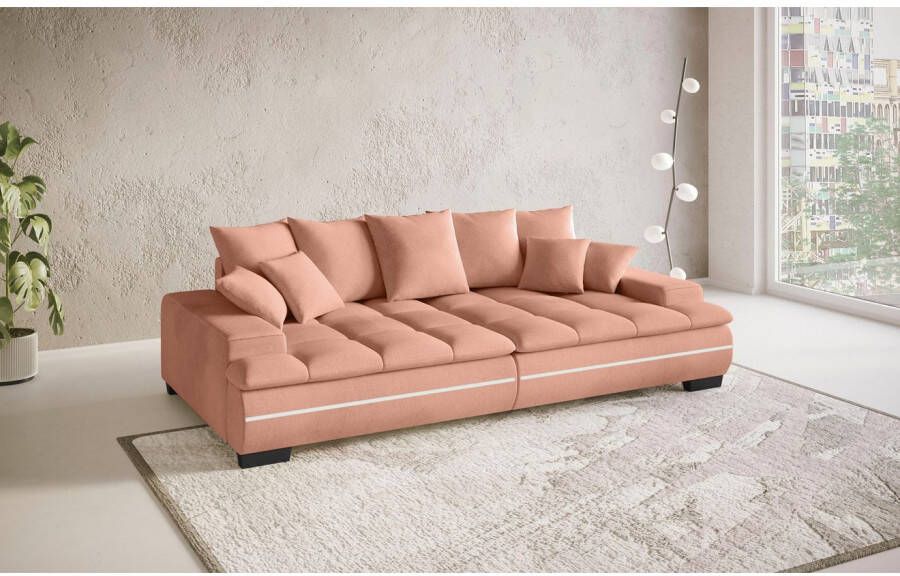 Mr. Couch Megabank Haiti II RGB-LED verlichting met ambachtelijk gemaakte comfort-stiksel