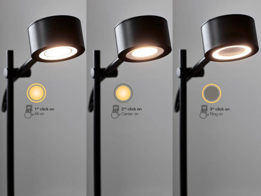 Nordlux Staande ledlamp CLYDE Hanglamp + led + dimmer voor sfeerverlichting verstelbaar