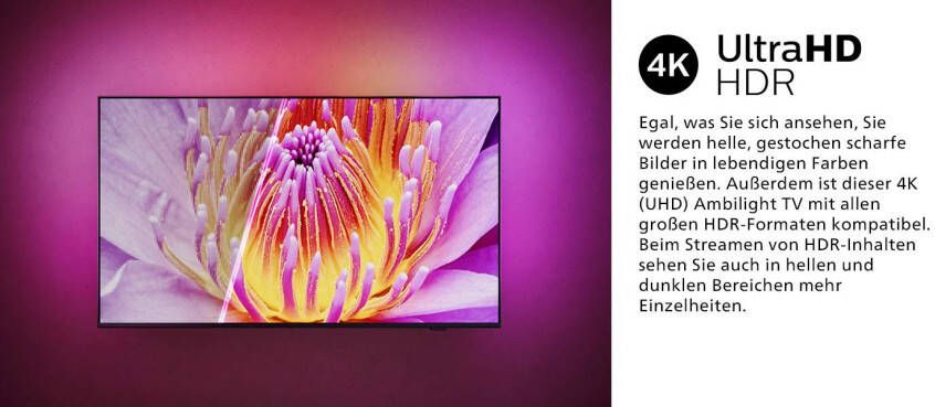 Philips Led-TV 189 cm 75" 4K Ultra HD Smart TV