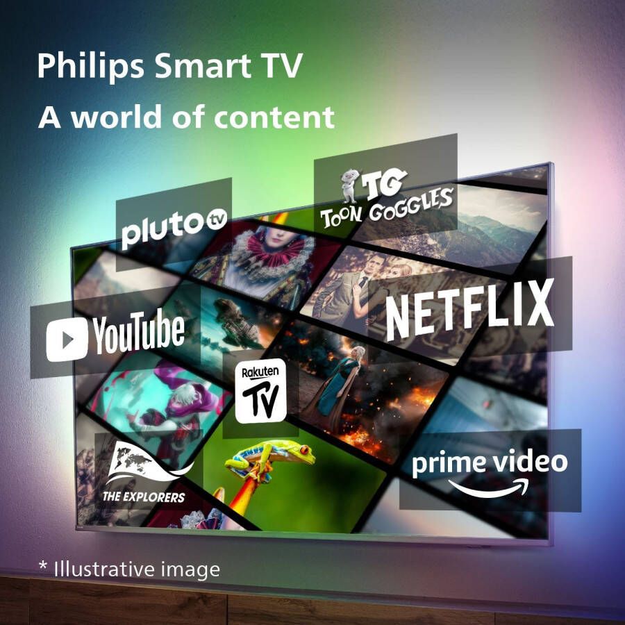 Philips Led-TV 50PUS7608 12 126 cm 50" 4K Ultra HD Smart TV