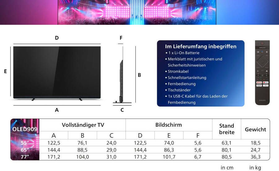 Philips OLED-TV 55OLED909 12 138 cm 55" 4K Ultra HD Google TV Smart TV