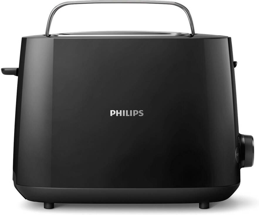 Philips Toaster HD2581 90 Daily Collection geïntegreerde opzethouder voor broodjes 8 bruiningsgraden zwart