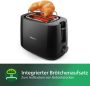 Philips Toaster HD2581 90 Daily Collection geïntegreerde opzethouder voor broodjes 8 bruiningsgraden zwart - Thumbnail 4