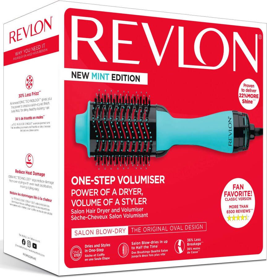 Revlon Stylingborstel met warme lucht RVDR5222MUKE Combinatie van krachtige haardroger en volumeborstel