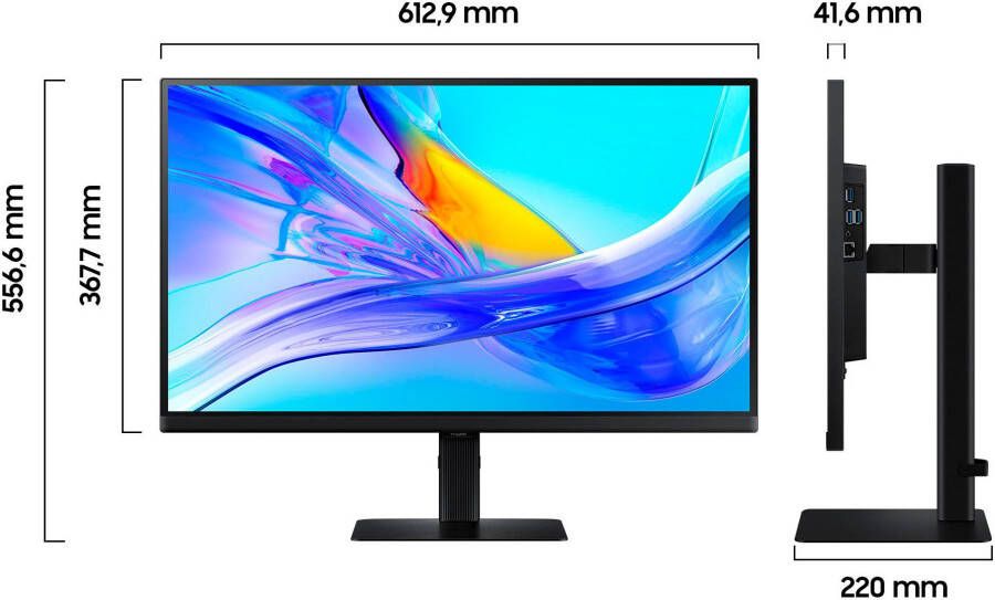 Samsung Ledscherm S27D800UAU 68 cm 27" 4K Ultra HD