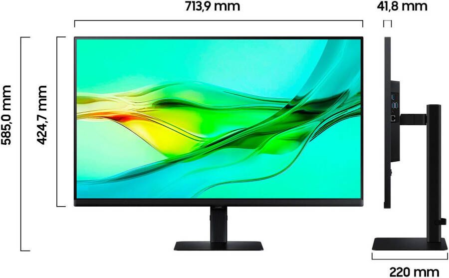 Samsung Ledscherm S32D600UAU 80 cm 32" QHD