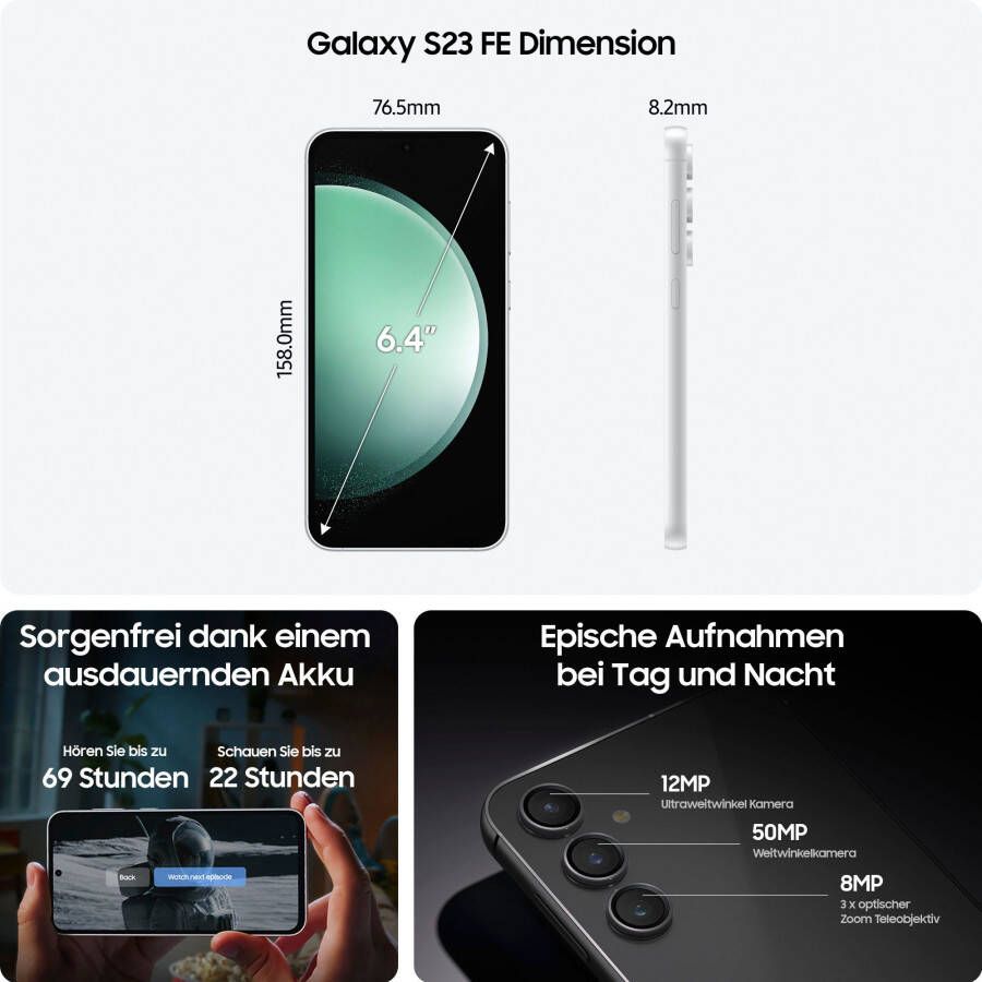 Samsung GALAXY S23 FE 5G 256GB Smartphone Grijs - Foto 8