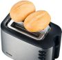 Severin Toaster AT 2514 incl. centrering van de sneetjes voor een gelijkmatige bruining en geïntegreerd opzetstuk voor het roosteren van broodjes - Thumbnail 2