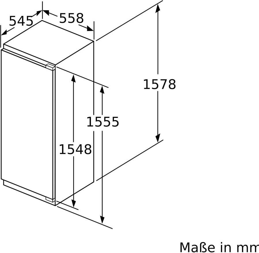 SIEMENS Inbouwkoelkast KI72LADE0 157 7 cm x 55 8 cm