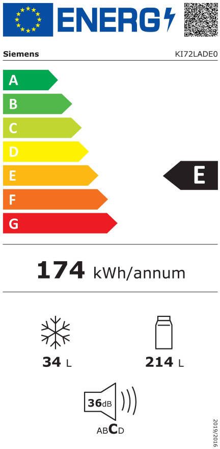 SIEMENS Inbouwkoelkast KI72LADE0 157 7 cm x 55 8 cm