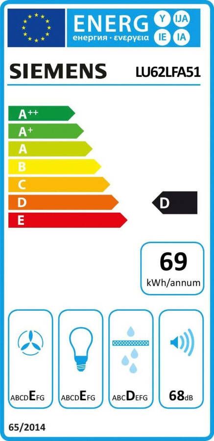 SIEMENS Onderbouwkap LU62LFA51