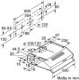 Siemens iQ100 LU62LFA51 afzuigkap 250 m³ uur Muurmontage Zilver D - Thumbnail 6