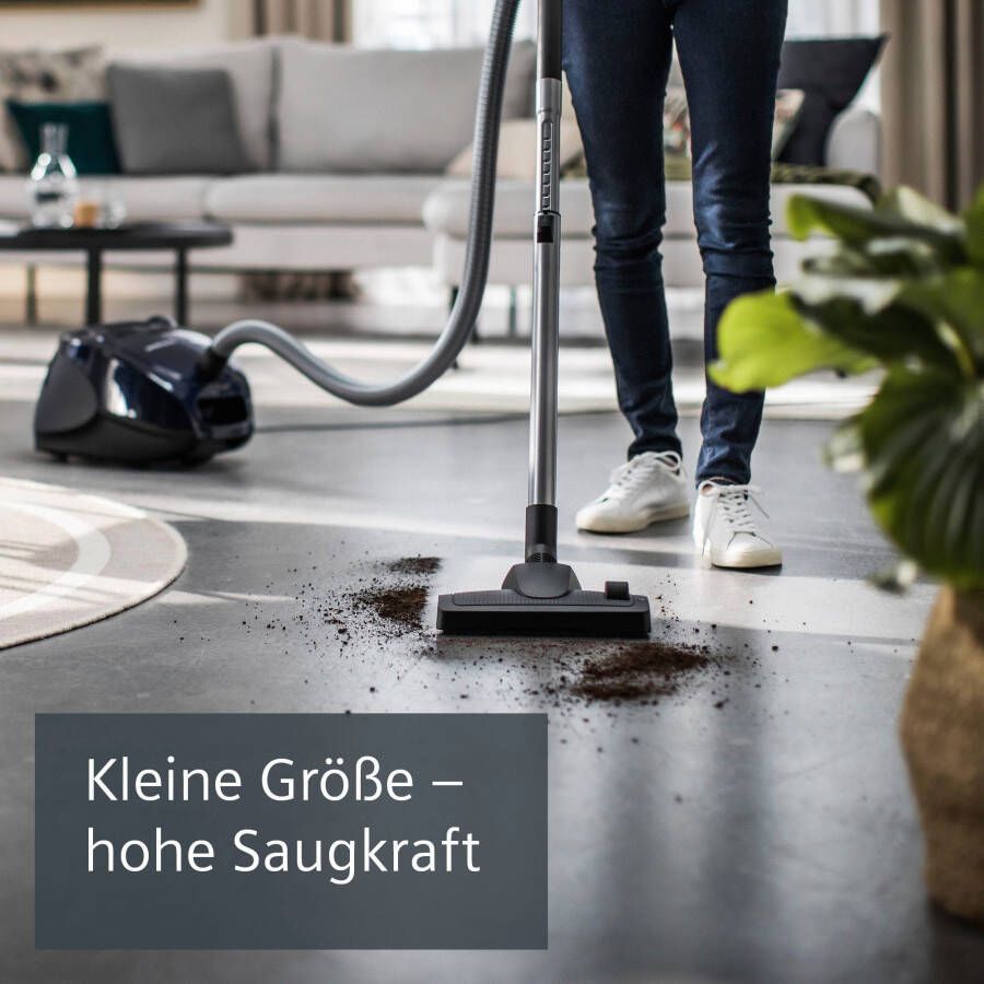 SIEMENS Stofzuiger VS06A111 Hygiënefilter inclusief kierenzuigmond en meubelzuigmond blauw