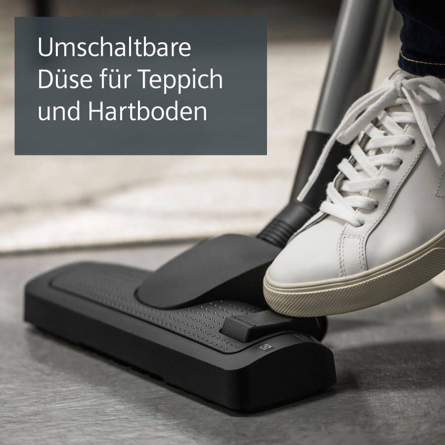 SIEMENS Stofzuiger VS06A111 Hygiënefilter inclusief kierenzuigmond en meubelzuigmond blauw