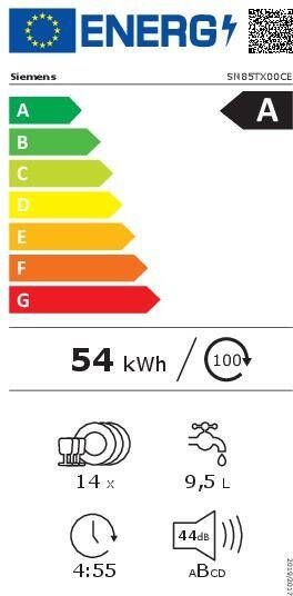 SIEMENS Volledig integreerbare vaatwasser 81 5 cm x 59 8 cm