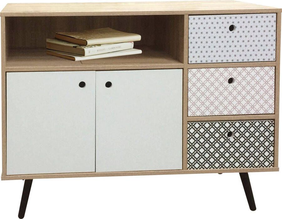 SIT Dressoir Mailbox Decor-oppervlakken in Scandi look shabby chic vintage