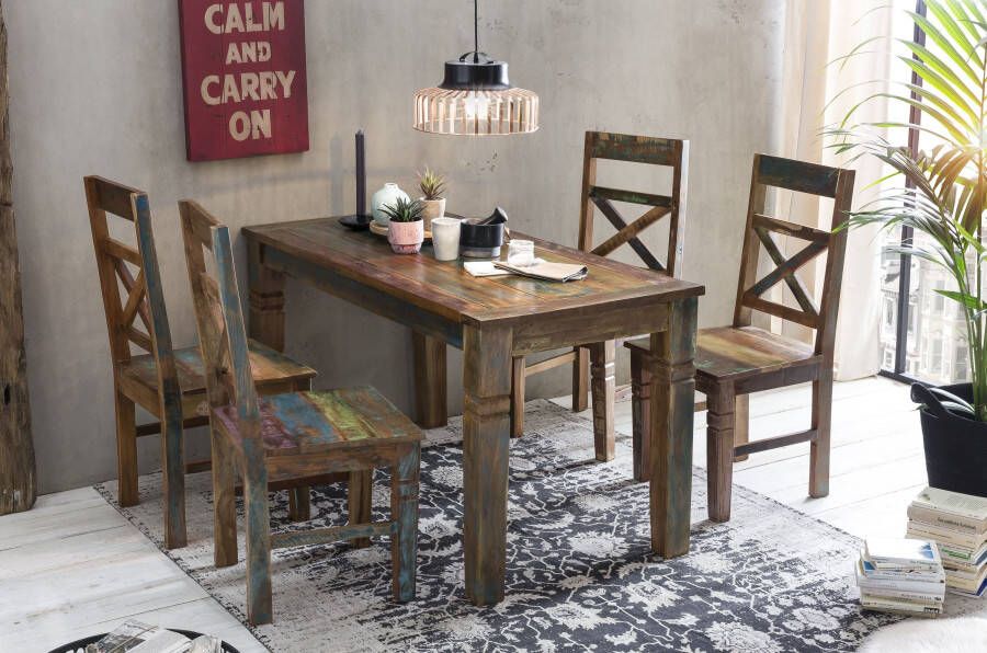 SIT Eettafel Riverboat Breedte 140 cm shabby chic vintage