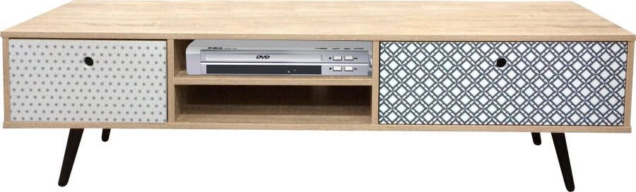 SIT Tv-meubel Mailbox met decor-oppervlakken in scandi look shabby chic vintage