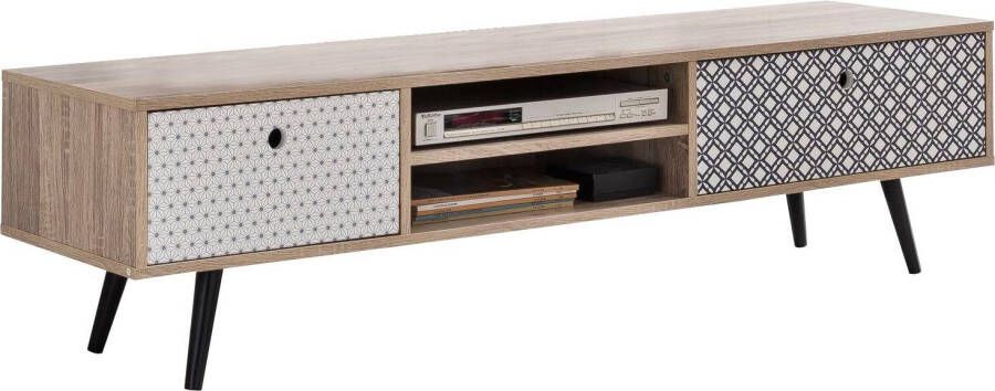SIT Tv-meubel Mailbox met decor-oppervlakken in scandi look shabby chic vintage