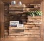 SIT Wandplank Romateaka van gerecycled teakhout shabby chic vintage - Thumbnail 5