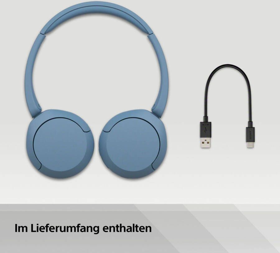 Sony On-ear-hoofdtelefoon WHCH520 50 uur accucapaciteit