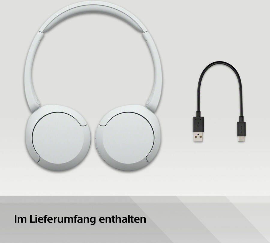 Sony On-ear-hoofdtelefoon WHCH520 50 uur accucapaciteit