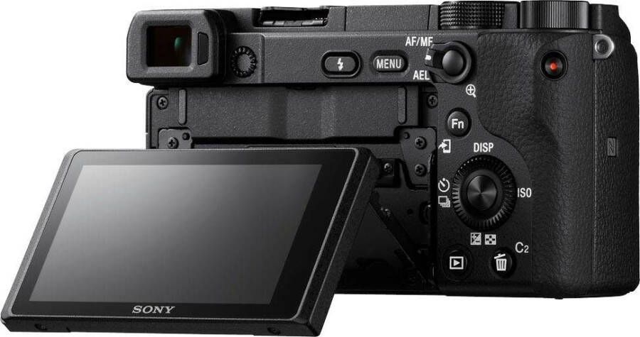 Sony Systeemcamera ILCE-6400B Alpha 6400 E-Mount 4k video 180° klep-display nfc alleen behuizing