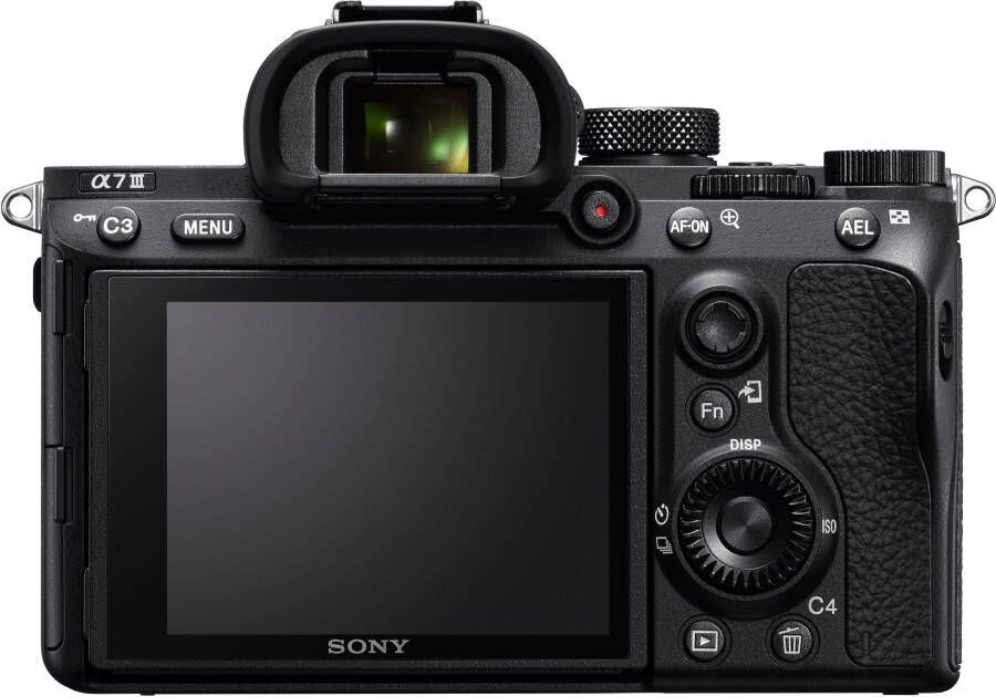 Sony Systeemcamera ILCE-7M3B Alpha 7 III E-Mount Exmor R CMOS full-frame-sensor 2 kaartsleuven enkel behuizing