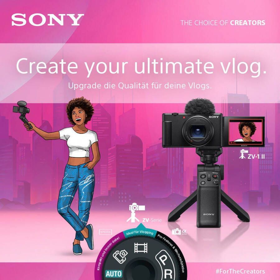 Sony Systeemcamera Vlog-Kamera ZV-1 II 4K Ultra HD Video