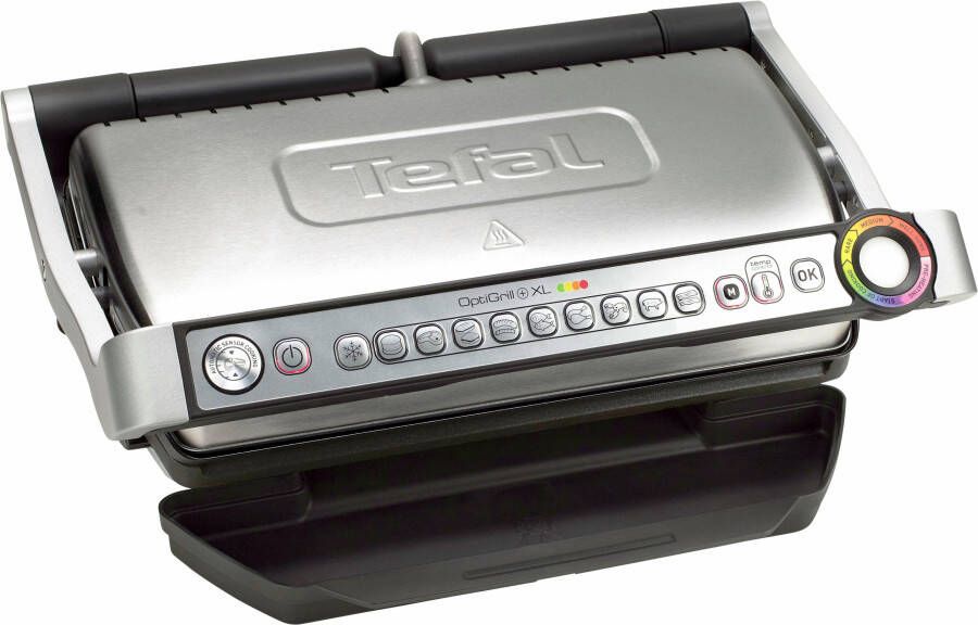 Tefal Contactgrill GC722D OptiGrill+ XL-grilloppervlak extra temperatuurstanden automatische aanduiding van de gaartoestand