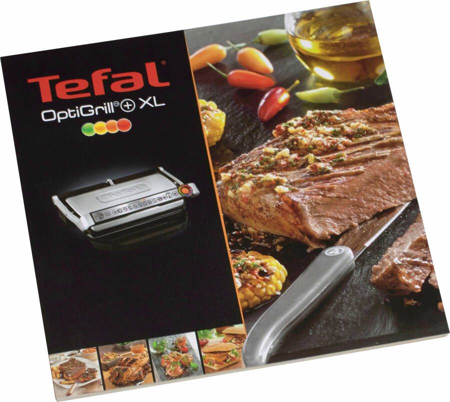 Tefal Contactgrill GC722D OptiGrill+ XL-grilloppervlak extra temperatuurstanden automatische aanduiding van de gaartoestand