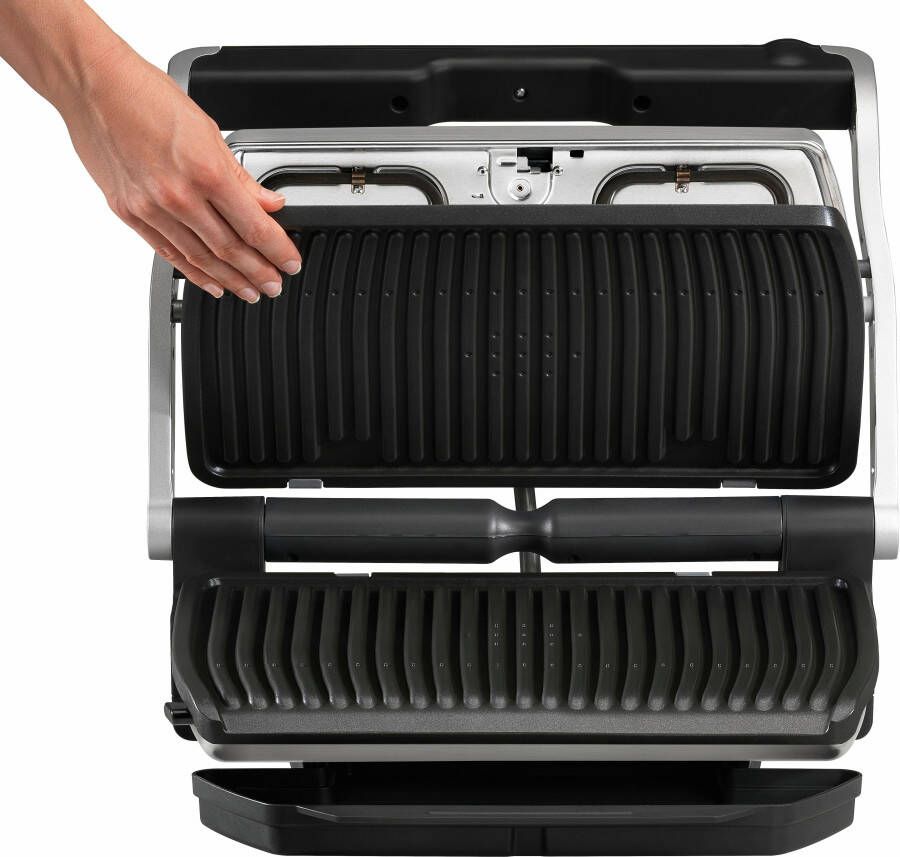 Tefal Contactgrill GC722D OptiGrill+ XL-grilloppervlak extra temperatuurstanden automatische aanduiding van de gaartoestand