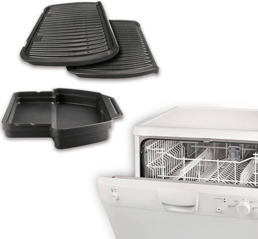 Tefal Contactgrill GC722D OptiGrill+ XL-grilloppervlak extra temperatuurstanden automatische aanduiding van de gaartoestand