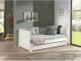 Vipack Bed Pino Hoogslaper LF 90x200 cm uittrekbar tot 180x200 cm uitvoering wit gelakt - Thumbnail 4