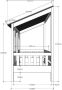 Vipack Bed Huisbed inclusief 3 dakpanelen 90 x 200 cm wit zwart - Thumbnail 4