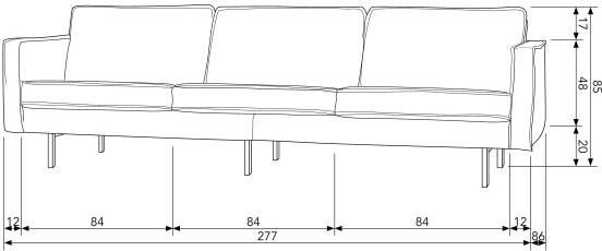 WOOOD 3-zitsbank Rodeo Sofa