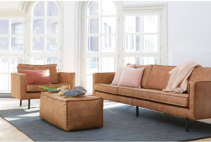 WOOOD 3-zitsbank Rodeo Sofa in leerlook breedte 277 cm