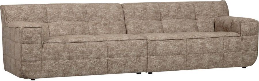 WOOOD 4-zitsbank Sofa Timor vrijstaand met chenille gevoerd h 81 cm x b 297 cm