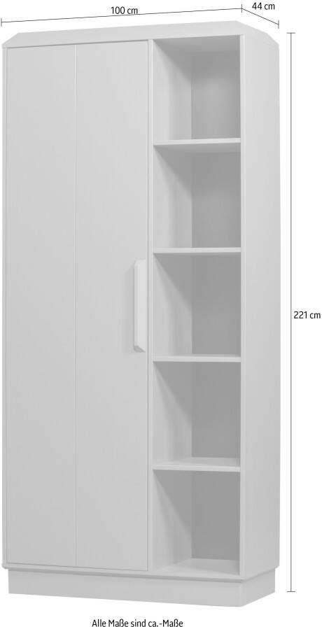 WOOOD Bergkast Lowen Kast dennenhout H 221 cm x B 100 cm