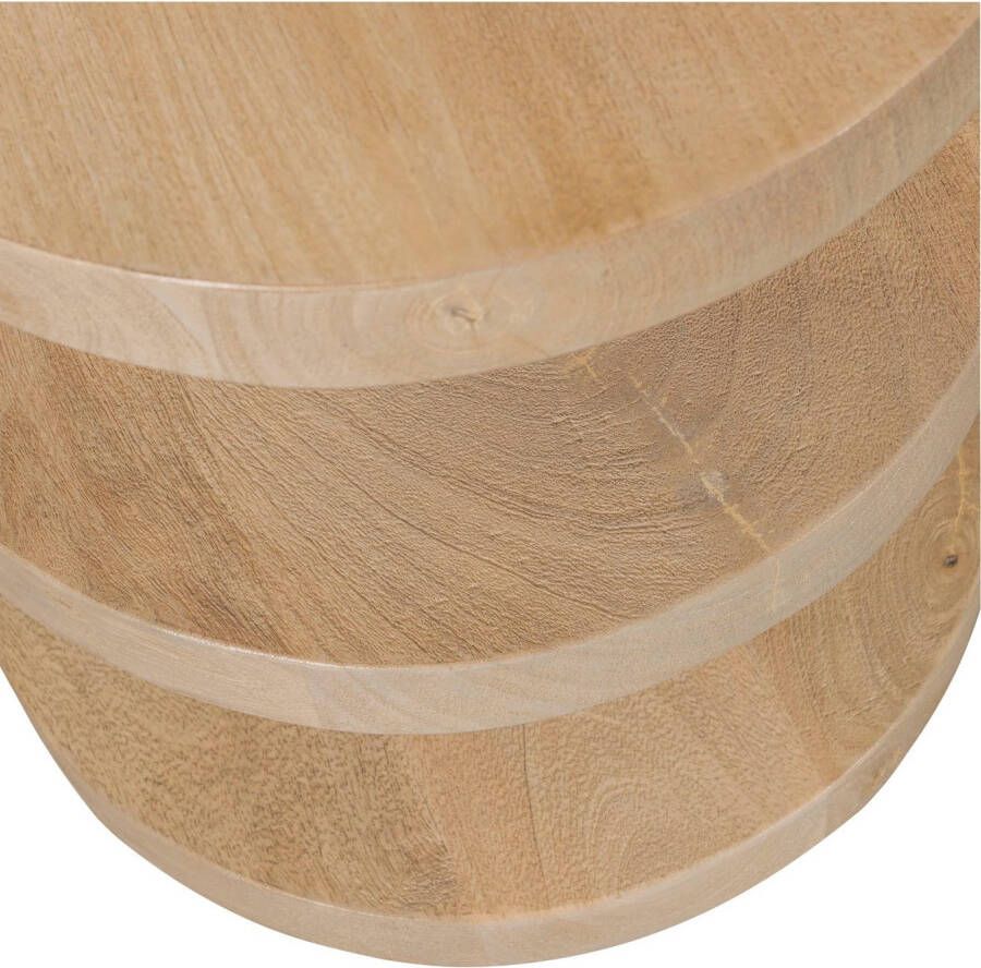 WOOOD Bijzettafel Milan van mango-hout h 42 cm x b 36 cm