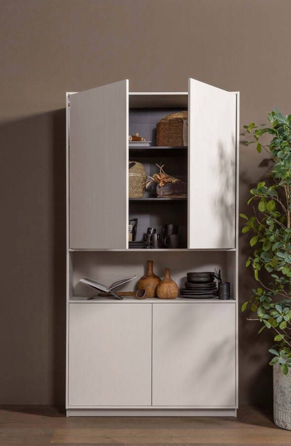 WOOOD Buffetkast Finca met push-to-open systeem hoogte 210 cm x breedte 110 cm - Foto 2