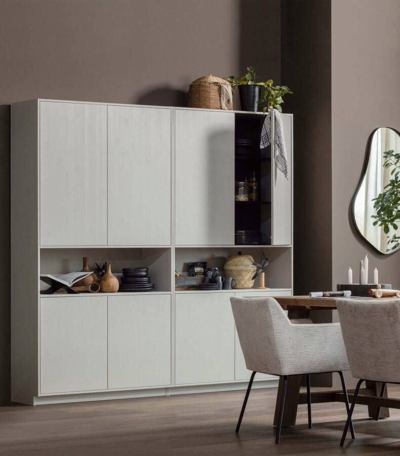 WOOOD Buffetkast Finca met push-to-open systeem hoogte 210 cm x breedte 110 cm - Foto 7